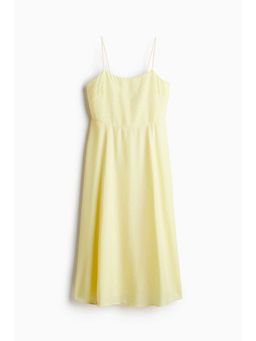 H&M - Women Yellow Midi Strappy Dress