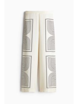 H&M - Women White Straight Trousers