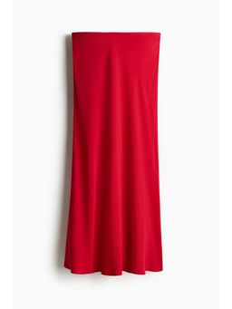 H&M - Women Red Crape Slip Skirt
