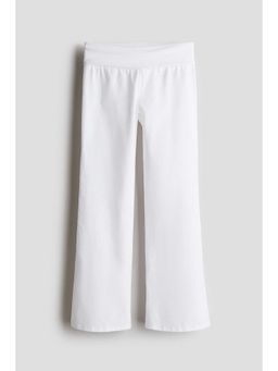 H&M - Girls White Linen-Blend Yoga-Style Trousers
