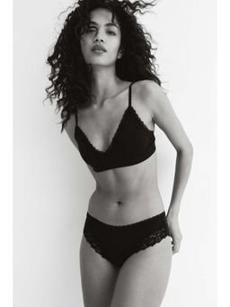 H&M - Women 3-Pack Cotton And Lace Hipster Briefs