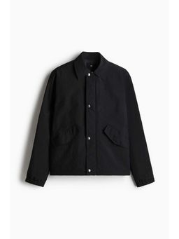 H&M - Men Black Regular Fit Nylon Utility Jacket