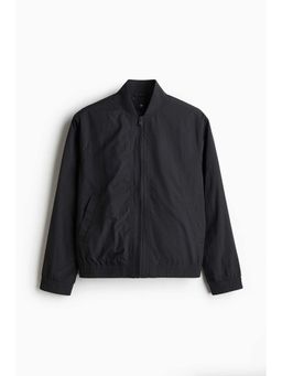 H&M - Men Grey Regular Fit Nylon Bomber Jacket