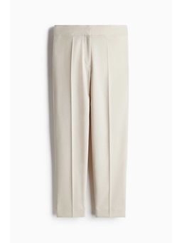 H&M - Women Beige Ankle-Length Cigarette Trousers