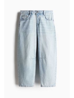 H&M - Women Blue Barrel Regular Cropped Jeans