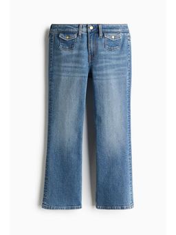 H&M - Women Blue Fla Low Ankle Jeans