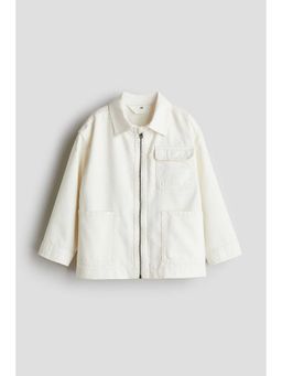H&M - Boys White Oversized Twill Jacket