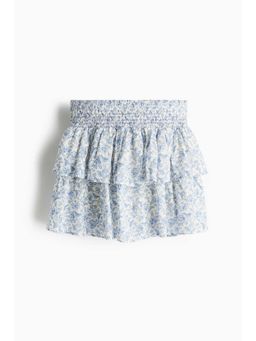 H&M - Women Blue Tie Cotton Skort
