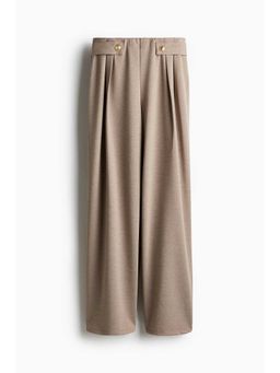 H&M - Women Beige Tailo Jersey Trousers