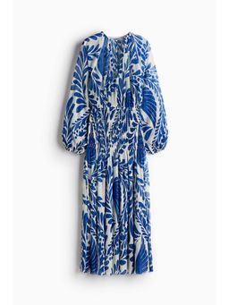 H&M - Women White Smock-Waisted Dress