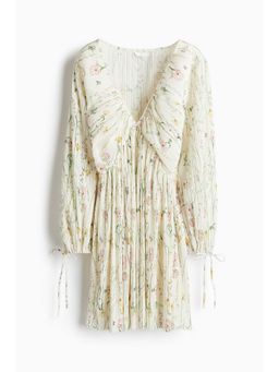 H&M - Women White Plisse Dress