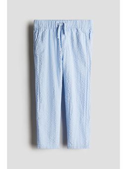 H&M - Boys Blue Cotton Seersucker Trousers