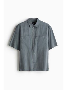H&M - Men Grey Regular Fit Utility Shirt
