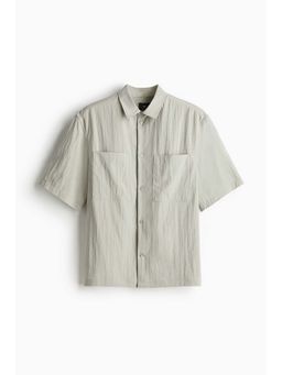 H&M - Men Beige Regular Fit Utility Shirt