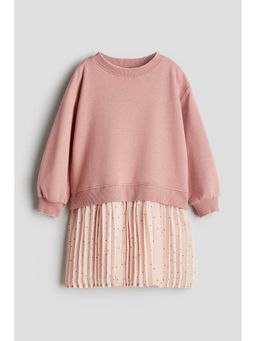 H&M - Girls Beige Sweatshirt Dress