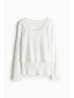 H&M - Women White Pointelle Pyjamas