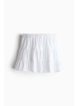 H&M - Women White Fla Cotton Skirt