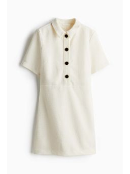H&M - Women White Boucle Dress