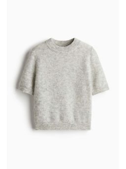 H&M - Women Grey Mohair-Blend Top