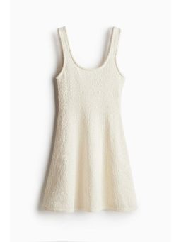 H&M - Women White Slub-Knit Dress