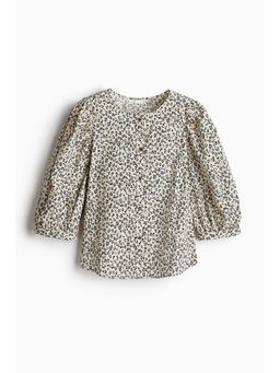 H&M - Women Beige Poplin Blouse