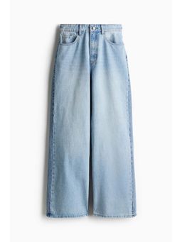 H&M - Women Blue Wide Two-Toned Jeans