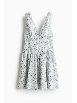 H&M - Women Multi-Color Fla-Skirt Cotton Dress