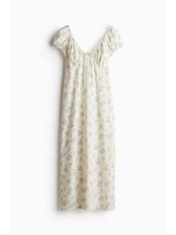 H&M - Women White Tie-Detail Maxi Dress