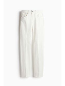 H&M - Women White Straight High Jeans