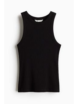 H&M - Women Yellow Ribbed Vest Top