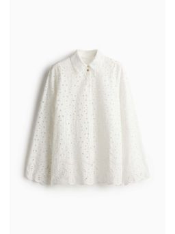 H&M - Women White Broderie Anglaise Shirt