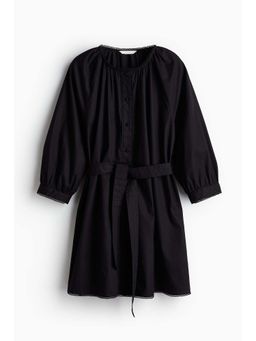 H&M - Women White Picot-Trimmed Dress