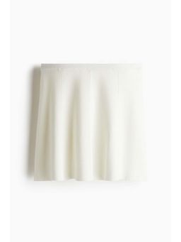 H&M - Women White Fla Fine-Knit Skirt