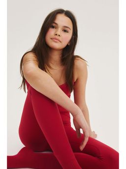 H&M - Girls Red Sports Leggings with Softmove