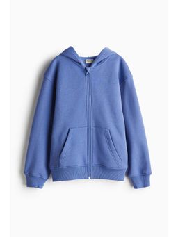 H&M - Girls Blue Zip-Through Sports Hoodie With Drymove