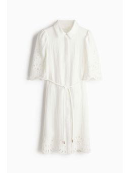 H&M - Women White Broderie Anglaise Dress