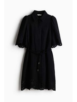 H&M - Women Black Broderie Anglaise Dress