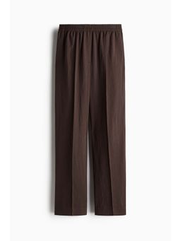 H&M - Women Brown Pull-On Twill Trousers