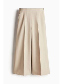 H&M - Women Beige Dart-Waist Culottes