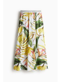H&M - Women White Poplin Maxi Skirt