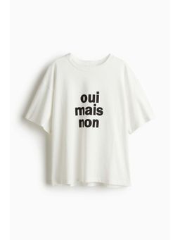 H&M - Women White Oversized T-Shirt