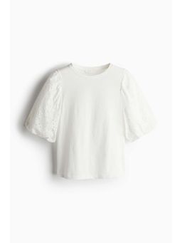 H&M - Women White Balloon-Sleeved Top