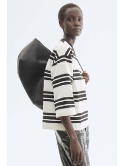 H&M - Women White Loose-Fit Cotton Top