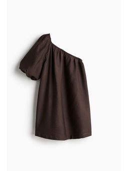 H&M - Women Brown One-Shoulder Dress