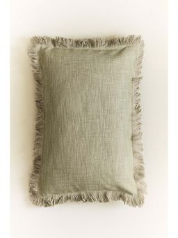 H&M - Green Slub Weave Cushion Cover