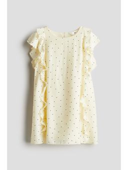 H&M - Girls Yellow Frill-Detail Dress