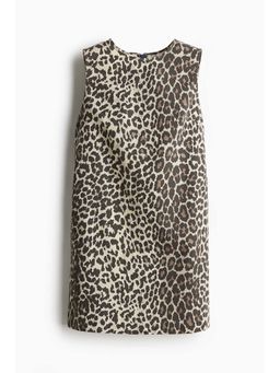 H&M - Women Brown Sleeveless Twill Dress