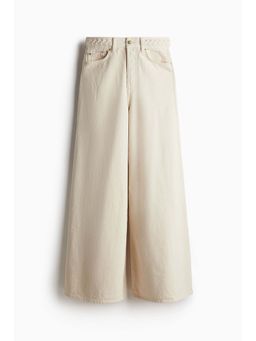 H&M - Women White Wide Braided Jeans
