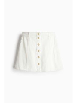 H&M - Women White A-Line Denim Mini Skirt