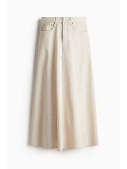 H&M - Women White Flared Denim Skirt